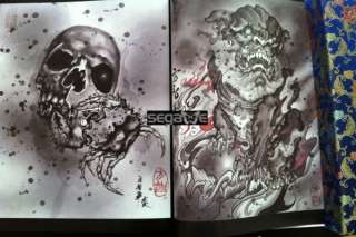 CHINA INK Tattoo Flash Books Magazine Sketch Manuscript  