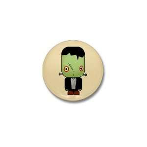 Frankenstein Cute Mini Button by  Patio, Lawn 