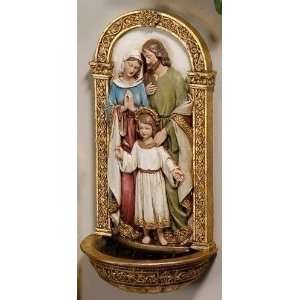  Set of 2 7.75 Holy Family Water Font
