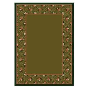  Milliken 78 x 109 Tobacco Floral Charm Area Rug 538634 