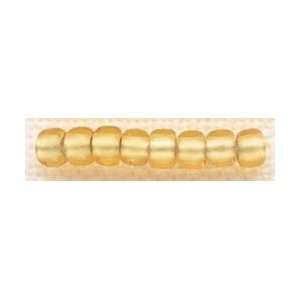 Mill Hill Glass Beads Size 6/0 (4mm), 5 Grams Frosted Gold  