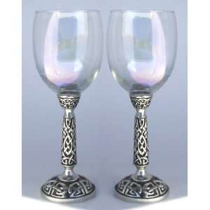 Celtic Wedding Toasting Glasses Set 