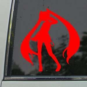  Vocaloid Hatsune Miku Red Decal Cosplay Wig Car Red 