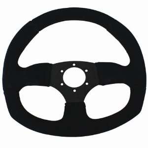 D Shape Race Steering Wheel (Suede)   Dragonfire 