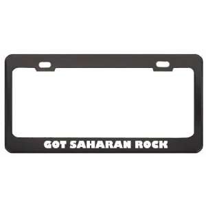Got Saharan Rock Hyrax? Animals Pets Black Metal License Plate Frame 