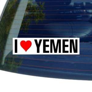  I Love Heart YEMEN   Window Bumper Sticker Automotive