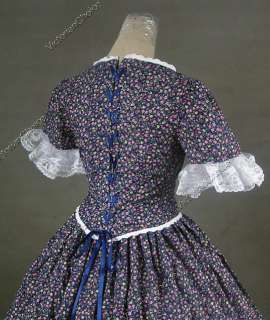 Civil War Southern Belle Cotton Ball Gown Dress 168 M  