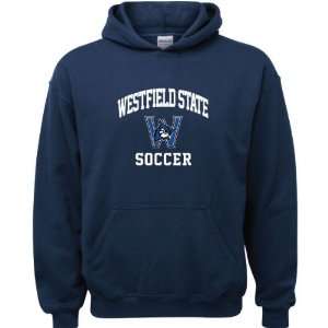 Westfield State Owls Navy Youth Soccer Arch Hooded Sweatshirt  