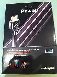 AudioQuest Indulgence Series PEARL 2M 2 Meter 6 .6 Feet FT HDMI Cable 