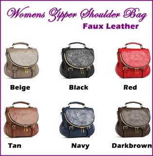 Womens Cross Bag Shoulder Bag Handbags with Zipper Cover Bag Faux 