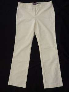 Vineyard Vines Pinwale Corduroy Trouser Pants Vanilla Off White 8 $118 