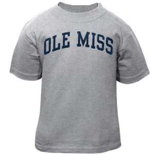  Mississippi Rebels Toddler Ash Arched T shirt Sports 