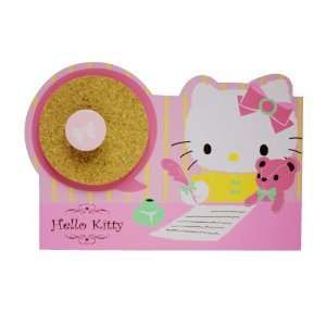   Pink Hello Kitty Pencil Holder with Small Coark Board