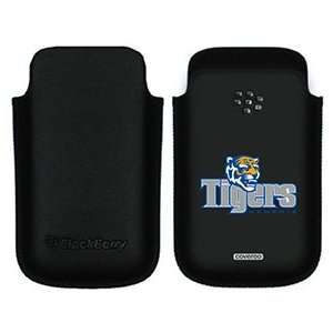 Memphis Tigers grey on BlackBerry Leather Pocket Case