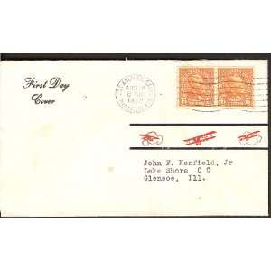   Fairway (GP5)First Day Cover; Airplane;August 18, 1932; Glencoe, IL