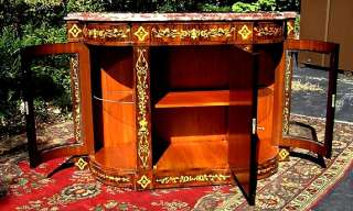 Rosewood Victorian style marquetry Credenza  