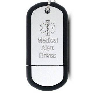  USB Dog Tag Medical ID Necklace Jewelry