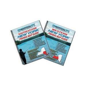 New York Greater Fishing Map Book Guides Set Sports 