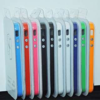 10pcs Bumper Frame Skin Case for all iPhone 4S and CDMA 4G TPU 