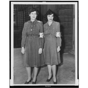 Maureen Sullivan and Shirley Conn,AWVS 1941 