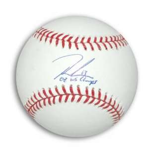   Autographed MLB Baseball Inscribed 08 WS Champs