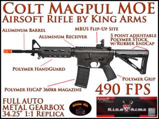   Colt M4 Magpul MOE Black METAL/Polymer Electric Airsoft Rifle M4A1 AEG