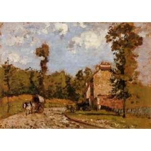 Oil Painting Road in Port Maryl Camille Pissarro Hand Painted Art 