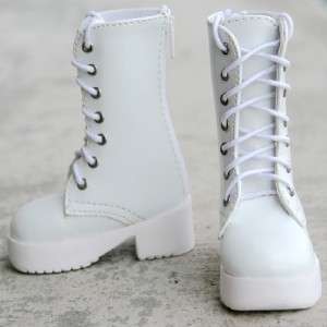 16# White 1/3 SD LUTS BJD Dollfie Leather Boots/Shoes  