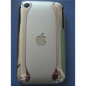 Apple iPhone Dual 2 tone Chrome / White Hard Back Case Cover 3G 3GS 