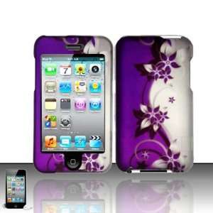 com PURPLE VINES Hard Plastic Design Matte Cover Case for Apple iPod 