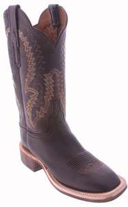 Lucchese Cowgirl Chocolate Brown CX2551 W8S Elk Womens Cowboy Boots 