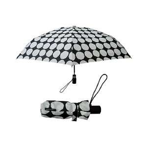  Marimekko Kivet Auto Mini Umbrella   Black/White