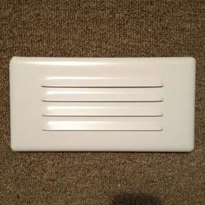 White Louvered Light Trim Cover Stair  