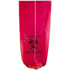 30 Gallon Red Isolation Infectious Waste Bag / Biohazard Bag High 