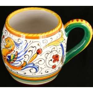    Painted Italian Raffaellesco Deruta Coffee Tea Cup 