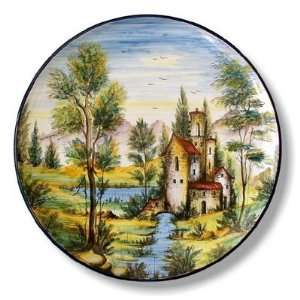  PAESAGGIO Round wall plate (20D.) [#1360 PAE]