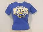 vintage 80S LOS ANGELES RAMS HELMET LA BLUE YELLOW SOFT 50/50 t shirt 