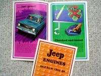 1965 JEEP ENGINE GuideHURRICANE,DAUNTLESS,PERKINS,V8,  