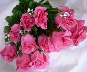 84 PINK MAUVE Long Stem Silk Rose Buds Wedding Flowers  