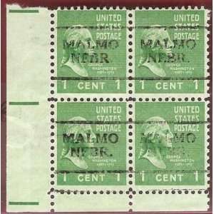   Washington MNGNH Sc 804 Pre Cancel Malmo Nebr Block 