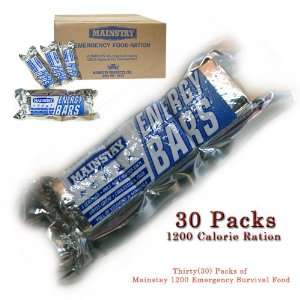 Mainstay Emergency Food Rations   1200 Calorie Bars 30 Pakets/case (1 