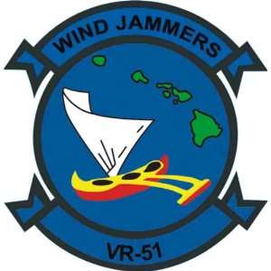  US Navy VR 51 Wind Jammers Squadron Decal Sticker 3.8 