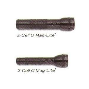  2 Cell D Maglight, Black