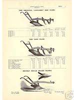 1897 W.P. FORD HORSE DRAWN PLOW LION PLOW CATALOG AD  