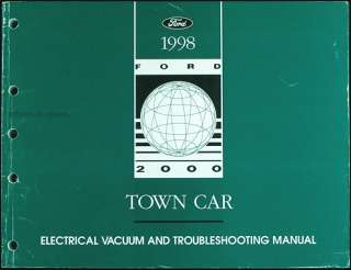1998 Lincoln Town Car Electrical and Vacuum Troubleshooting Manual 98 