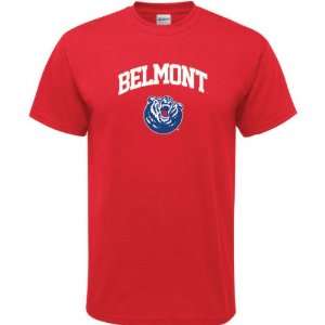  Belmont Bruins Red Arch Logo T Shirt