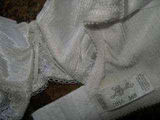 LILYETTE White Sheer Lace UW Bra 856 36B Discontinued  