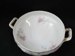   Serving Dish Theodore Haviland Limoges France Pink & Lilac Flowers