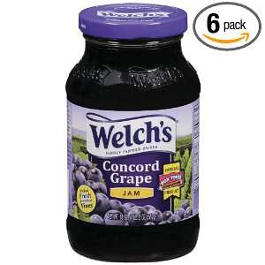 Welchs Grape Jelly, 18 Ounce Jars (Pack of 6)  Grocery 