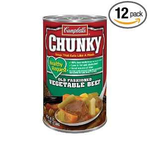 Campbells Chunky Healthy Request Vegetable Beef, 18.8 Ounce (Pack of 